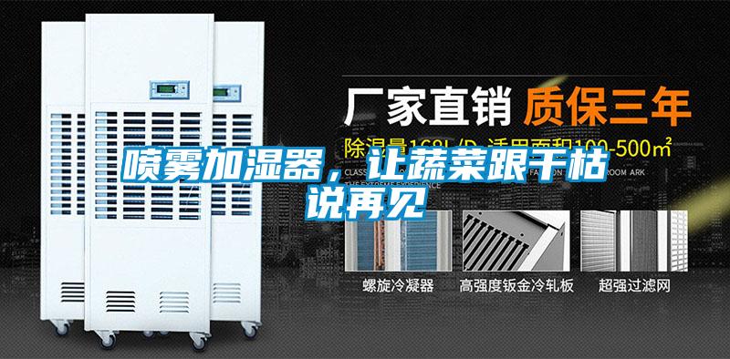 噴霧加濕器，讓蔬菜跟幹枯說再見