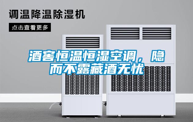 酒窖恒溫恒濕空調，隱而不露藏酒無憂