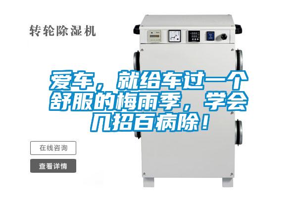 愛車，就給車過一個舒服的梅雨季，學會幾招百病除！