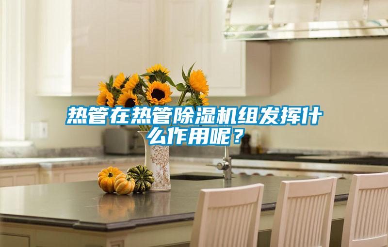 熱管在熱管91看片网站视频機組發揮什麽作用呢？