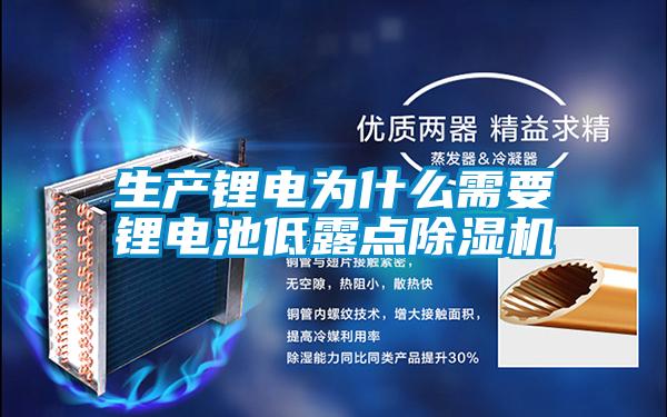 生產鋰電為什麽需要鋰電池低露點91看片网站视频機