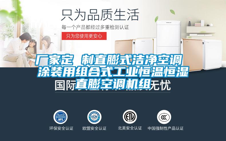 廠家定 製直膨式潔淨空調 塗裝用組合式工業恒溫恒濕直膨空調機組