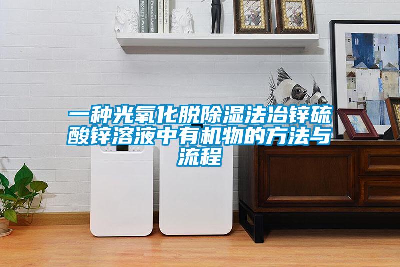 一種光氧化脫91看片网站视频法冶鋅硫酸鋅溶液中有機物的方法與流程