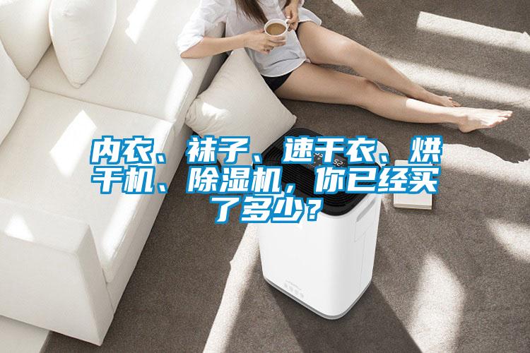 內衣、襪子、速幹衣、烘幹機、91看片网站视频機，你已經買了多少？