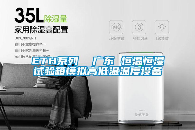 ETH係列  廣東 恒溫恒濕試驗箱模擬高低溫溫度設備