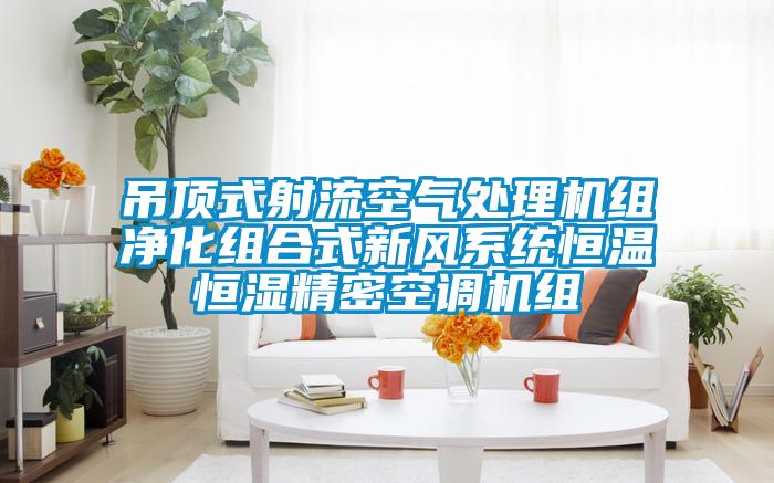 吊頂式射流空氣處理機組淨化組合式新風係統恒溫恒濕精密空調機組