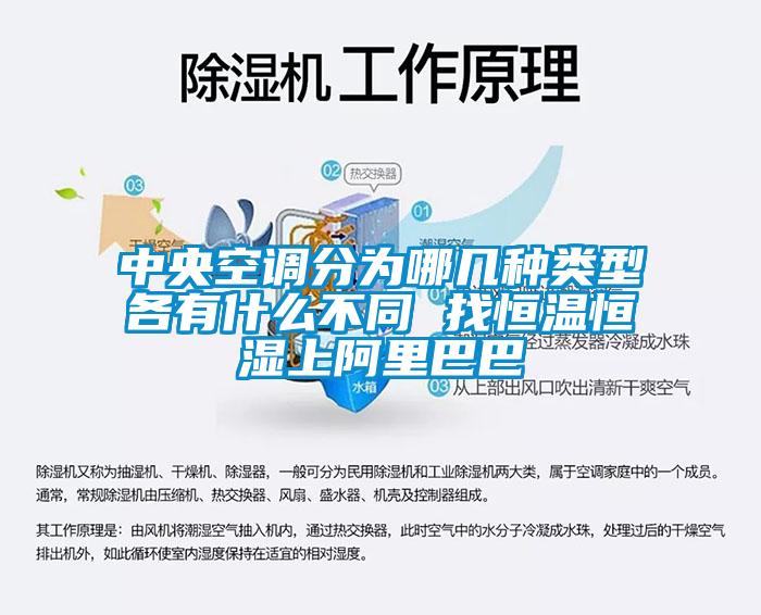 中央空調分為哪幾種類型各有什麽不同 找恒溫恒濕上阿裏巴巴