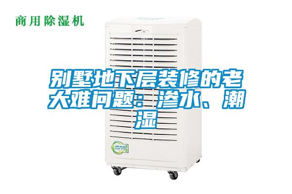 別墅地下層裝修的老大難問題：滲水、潮濕