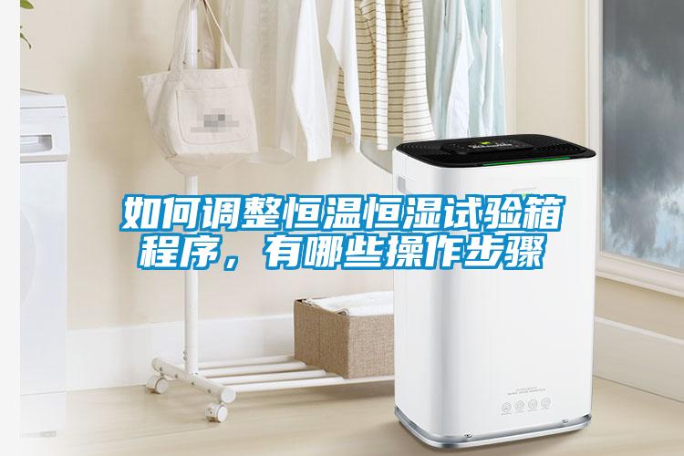 如何調整恒溫恒濕試驗箱程序，有哪些操作步驟