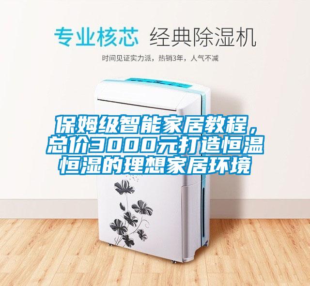 保姆級智能家居教程，總價3000元打造恒溫恒濕的理想家居環境