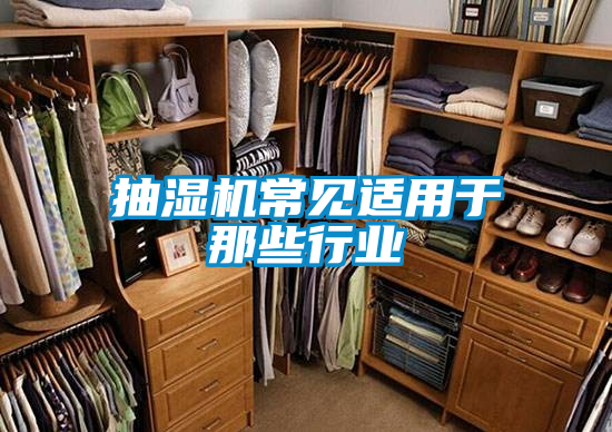 抽濕機常見適用於那些行業