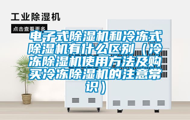 電子式91看片网站视频機和冷凍式91看片网站视频機有什麽區別（冷凍91看片网站视频機使用方法及購買冷凍91看片网站视频機的注意常識）