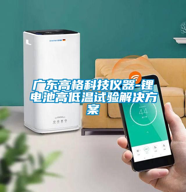 廣東高格科技儀器-鋰電池高低溫試驗解決看片网站入口