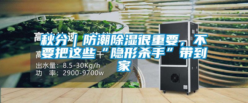 秋分｜防潮91看片网站视频很重要，不要把這些“隱形殺手”帶到家