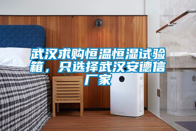 武漢求購恒溫恒濕試驗箱，隻選擇武漢安德信廠家