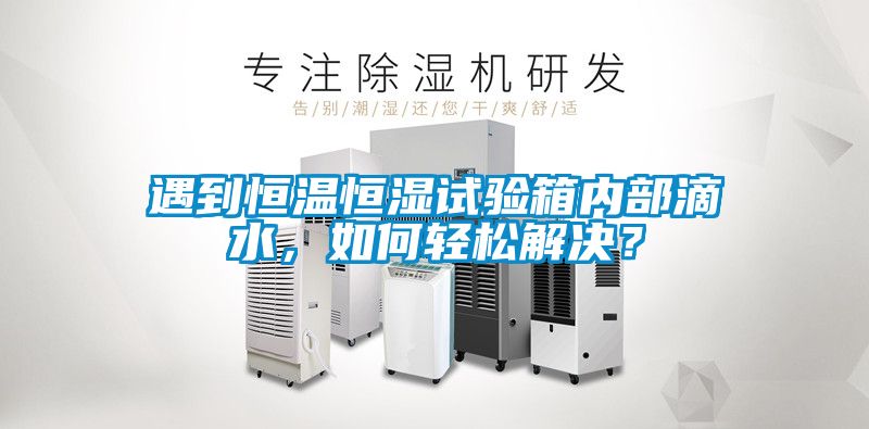 遇到恒溫恒濕試驗箱內部滴水，如何輕鬆解決？
