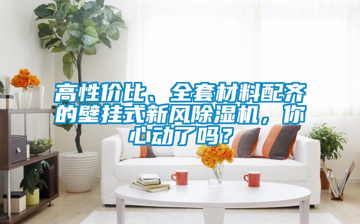 高性價比、全套材料配齊的壁掛式新風91看片网站视频機，你心動了嗎？