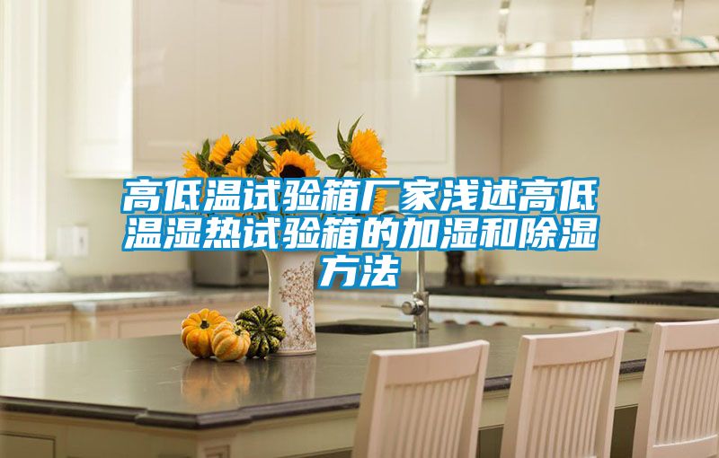 高低溫試驗箱廠家淺述高低溫濕熱試驗箱的加濕和91看片网站视频方法