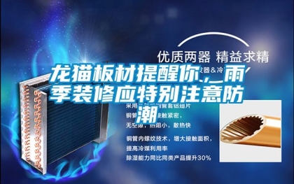 龍貓板材提醒你，雨季裝修應特別注意防潮