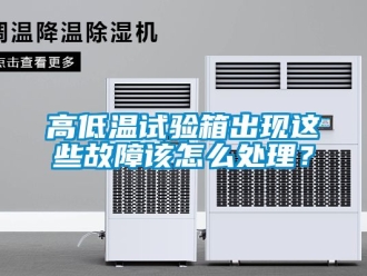 常見問題高低溫試驗箱出現這些故障該怎麽處理？